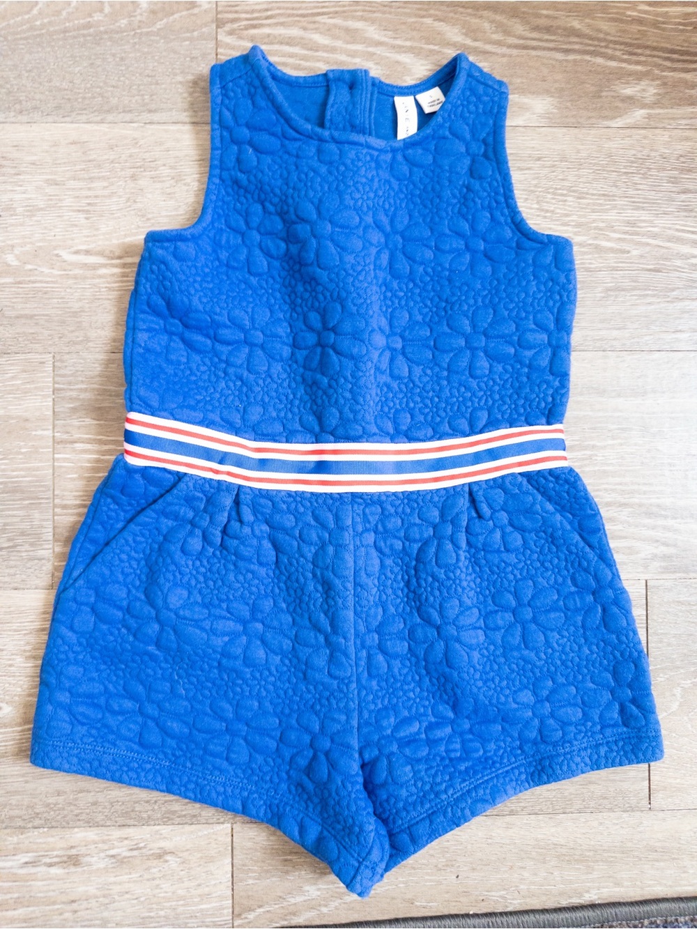 Janie and Jack Blue Floral Romper size 5